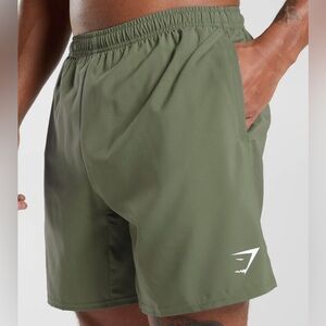 Gymshark Men's Athletic Green Shorts